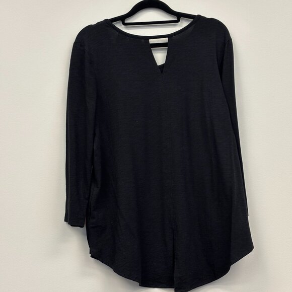 Max Studio – Black Long-Sleeved T-Shirt | Size L - NWT - Picture 1 of 4
